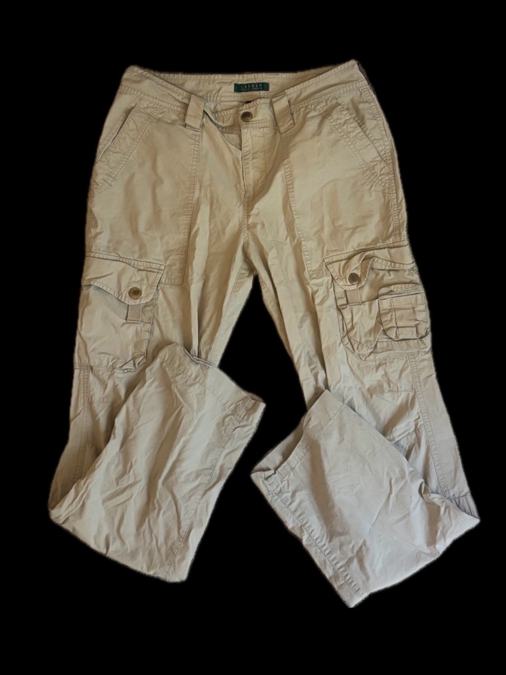 Lauren Ralph Lauren Size: 6 Women’s Khaki Cargo Pants with Utility Pockets